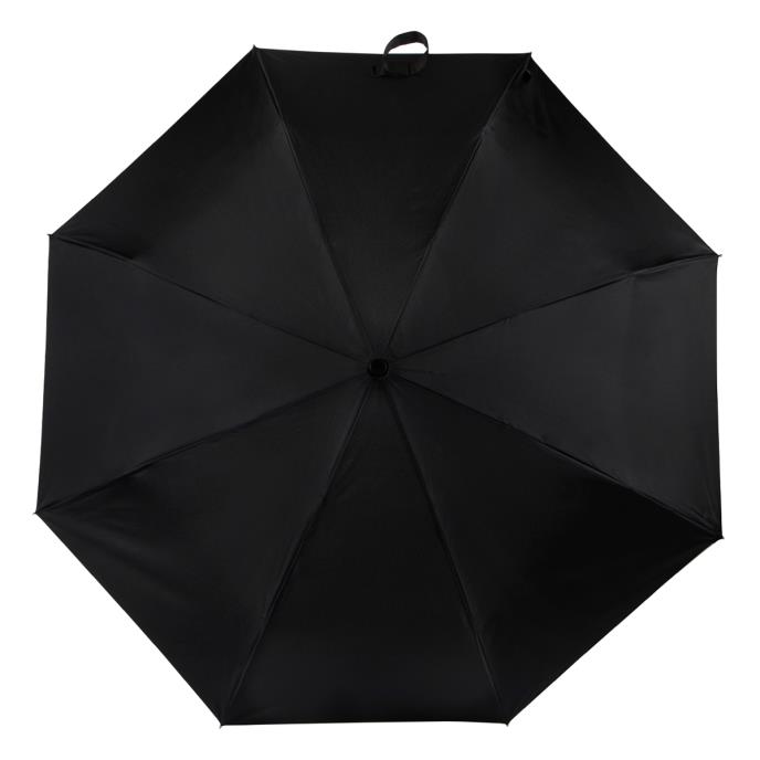 totes® Auto Open / Close Crook Handle Black Umbrella (3 Section) Extra Image 1